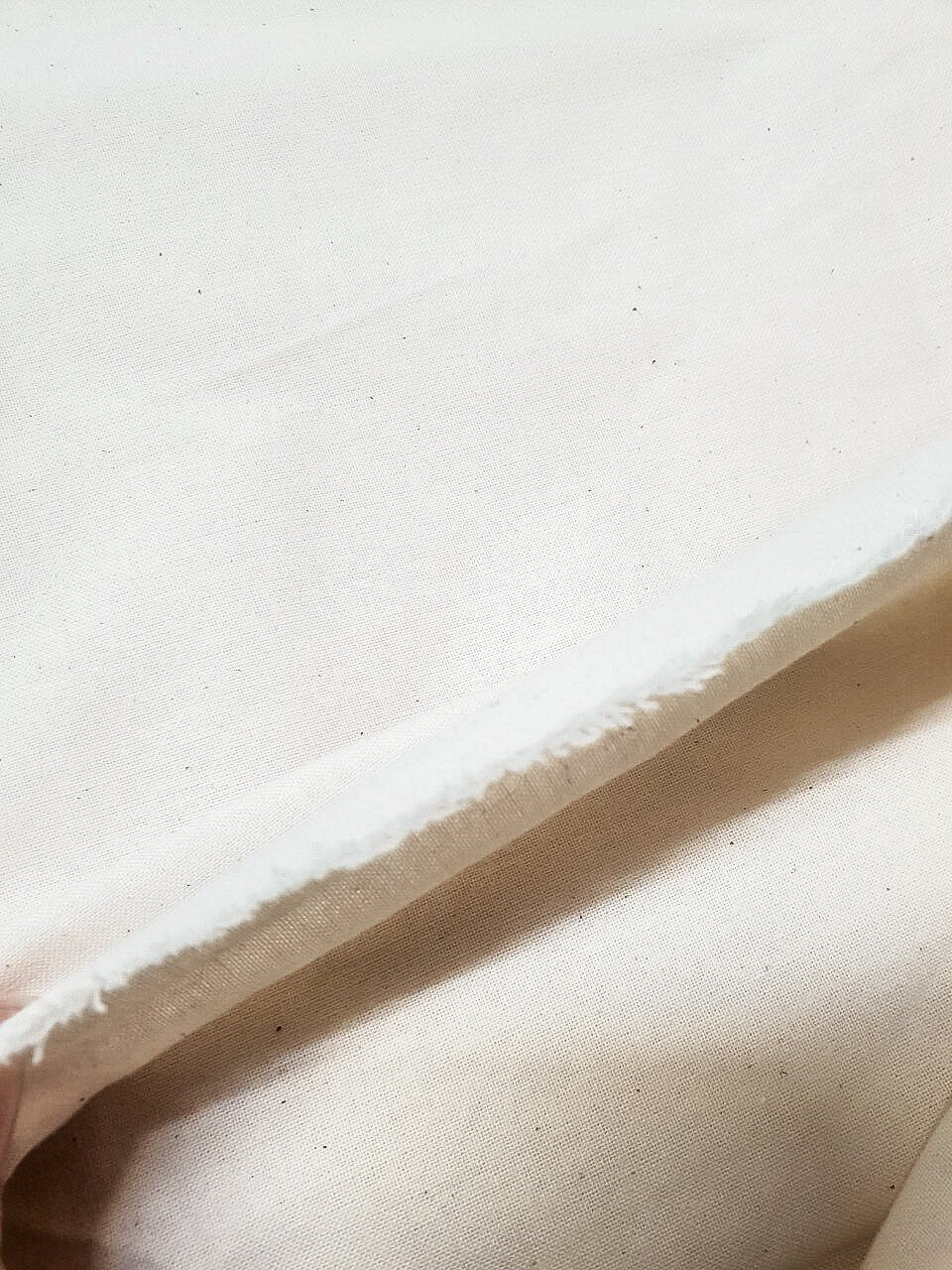 Sustainable 100% natural recycled cotton medium unbleached calico fabric for dressmaking UK 156gsm hobbycraft sewing material