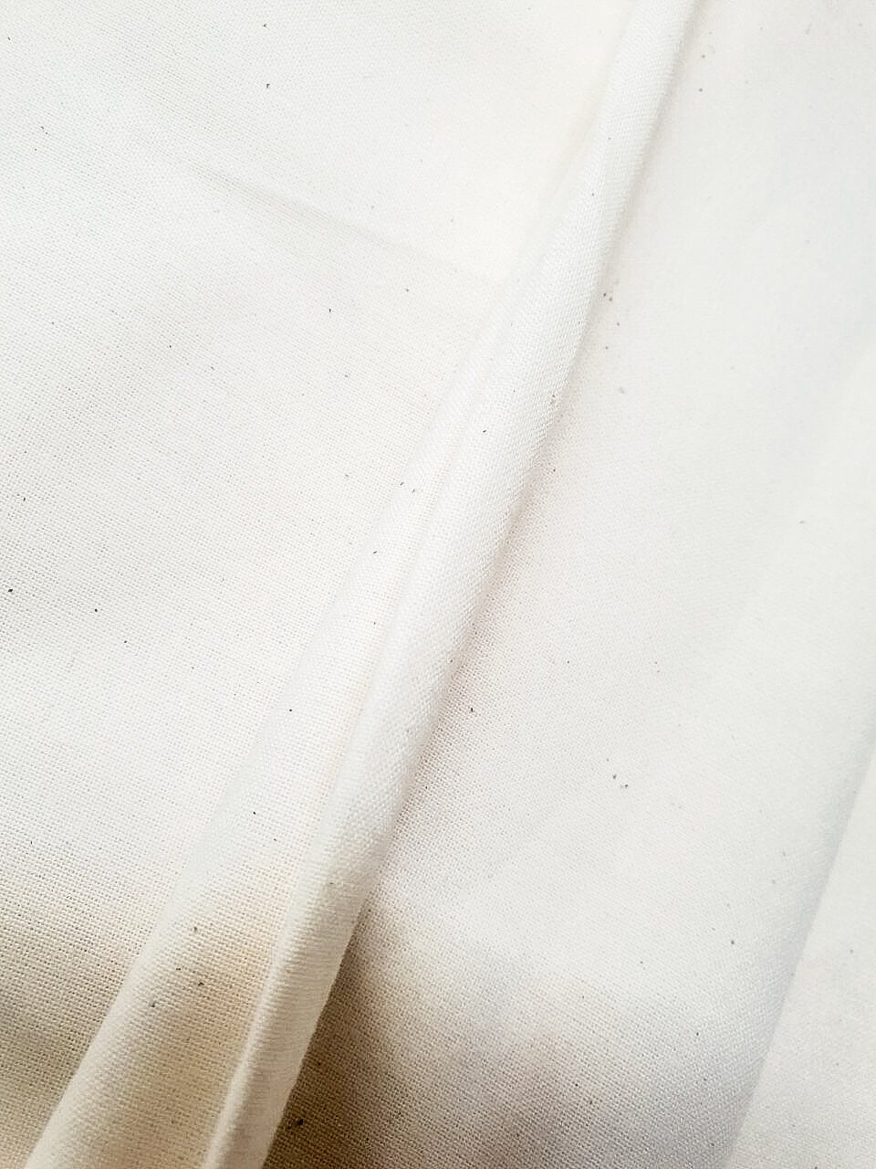 100% recycled cotton medium weight calico fabric 156gsm UK sustainable material ADKN hobbycraft sewing fabric for dressmaking