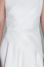 ADKN Eirene Asymmetric White Skater Dress