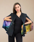 ADKN Amee Black Short Cape