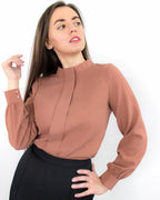 ADKN Ada Orange Long Sleeve Top