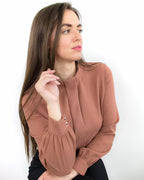 ADKN Ada Orange Long Sleeve Top