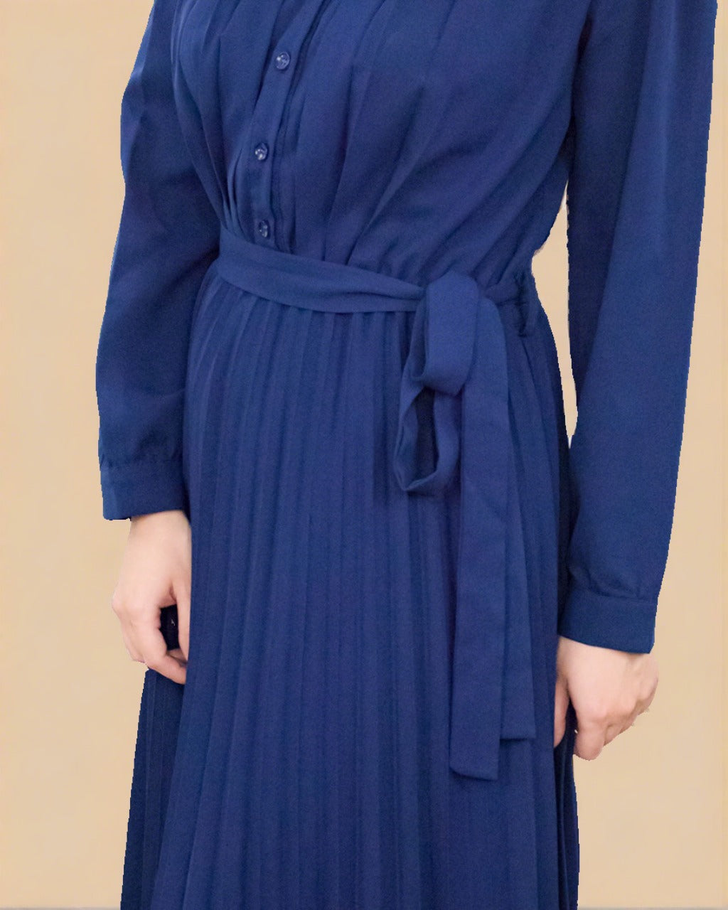 Ania Blue Long Sleeve Dress Casual