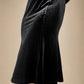 Amera Long Sleeve Black Velvet Dress - Velvet Bodycon Dress