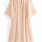 Tullia Oversized Light Pink Short Cocktail Dress