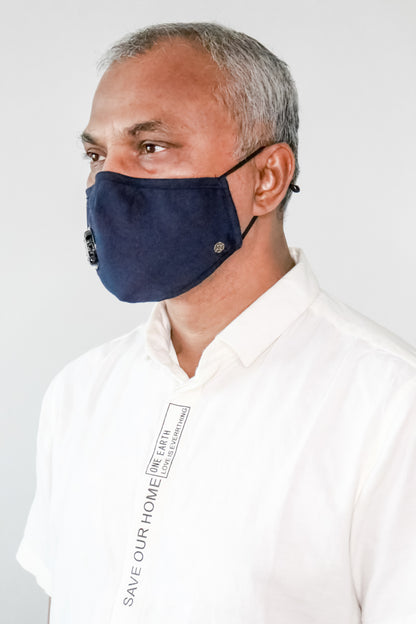 Cycling Pollution Mask - 4 Layer Reusable Bamboo Face Mask with Valve